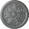 Ekena Millwork Swindon Ceiling Medallion (Fits Canopies up to 2 7/8"), Hand-Painted Platinum, 16 7/8"OD x 1 1/2"P CM16SWPLS - alternate 1